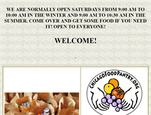 Tablet Screenshot of chicagofoodpantry.org